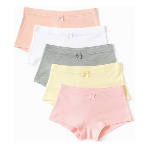 Kit 3 Calcinha Box Criança Cotton Premium Lisa