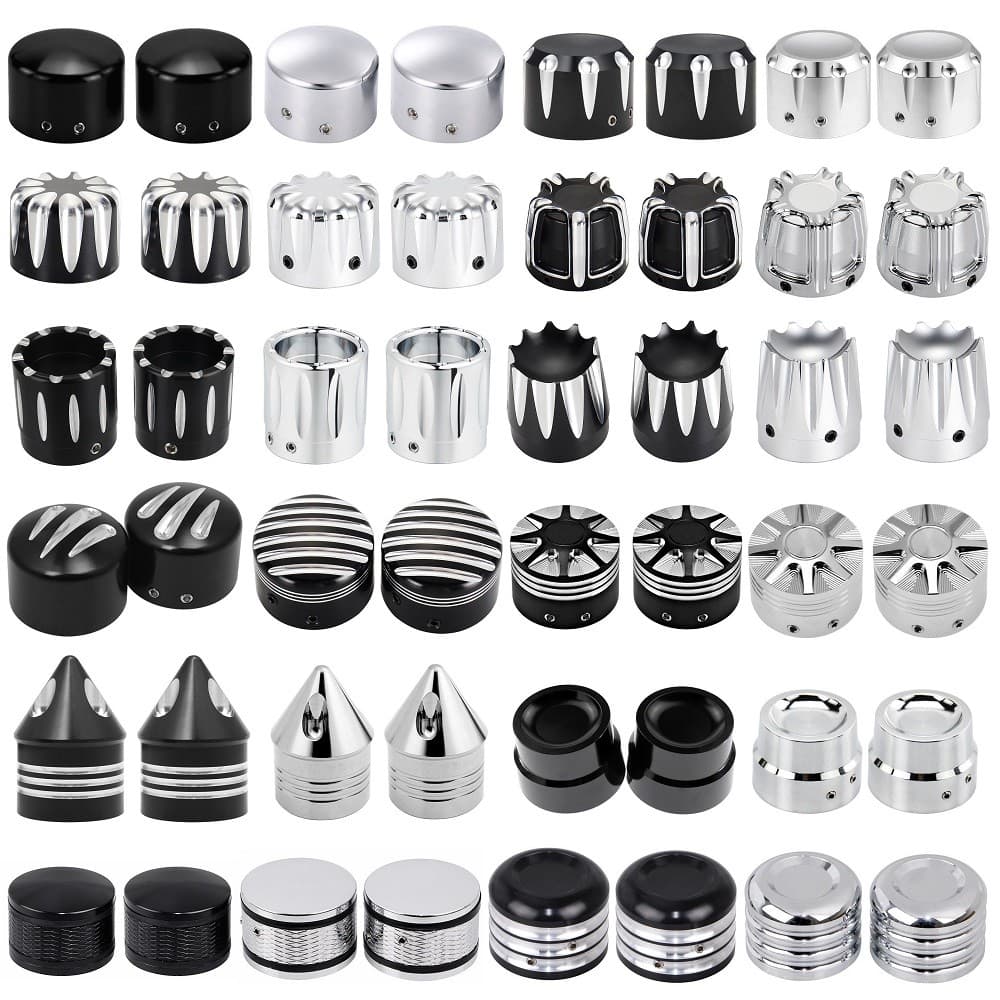 Tampa Da Porca Do Eixo Dianteiro Motocicleta , Rodas , Jantes , Para Harley Sportster XL Softail Dyna VRSC Touring Elect