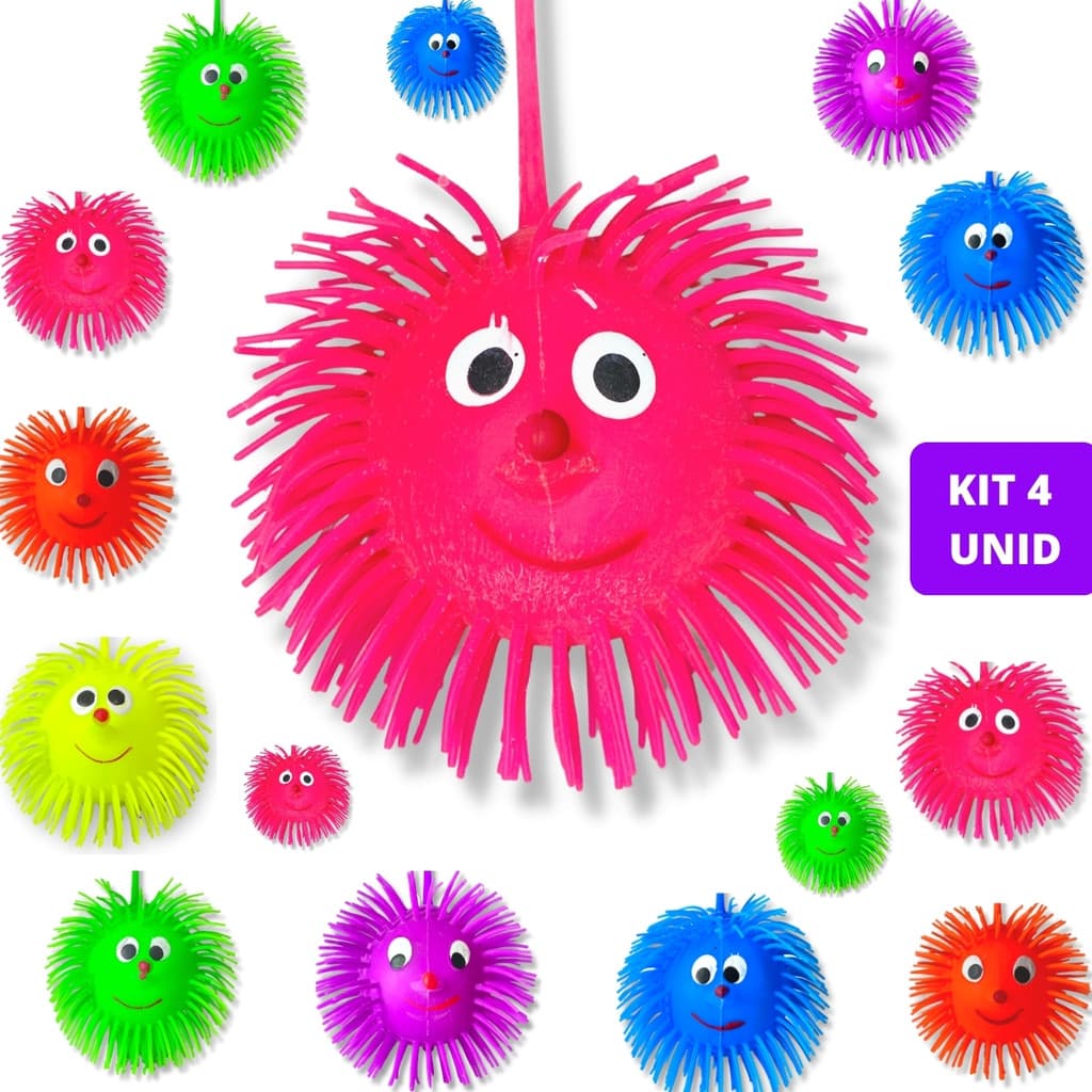 Kit 4 Bolas Ioio Com Luz De Led Brincadeiras Infantis