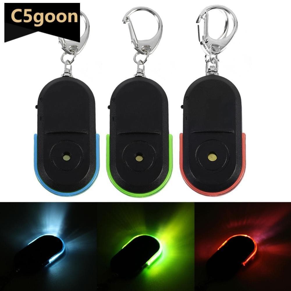 C5GOON Anti-Perdido Alarme Chave Localizador Chaveiro Dispositivo Apito De Som Luz LED P6Q1
