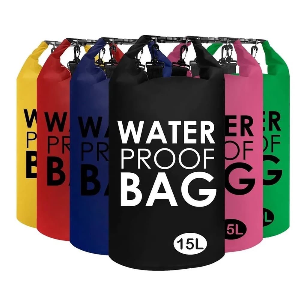 Bolsa Saco Estanque Prova D'Água Impermeável Water Bag Waterproof Praia Natação Pesca 2L 5L 10L 20L