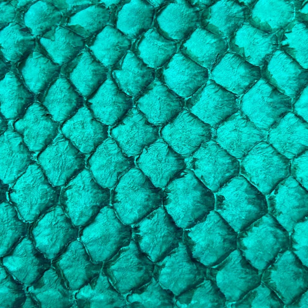 Couro de Tilapia Verde 8 x 25 cm