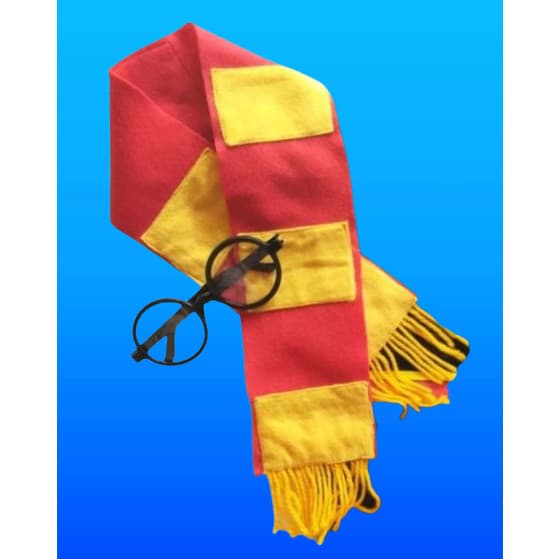 Kit 2 Pçs Óculos e Cachecol Temático Harry Potter Mesversario