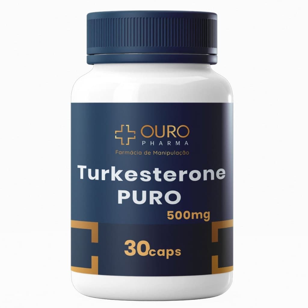 Turkesterone PURO 500mg Extrato Seco 100% Natural 30 ou 60 Cápsulas