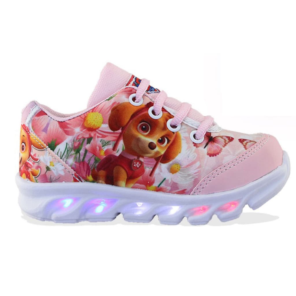 Tênis De Led Sky Patrulha Canina Feminino Luzinhas Piscam