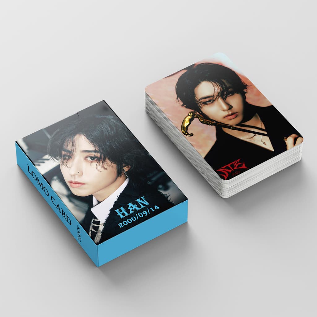 55 Pçs/Set Kpop Stray Kids ATE HAN Solo Lomo Cartões Meninos Photocards Straykids Coleção De Postais