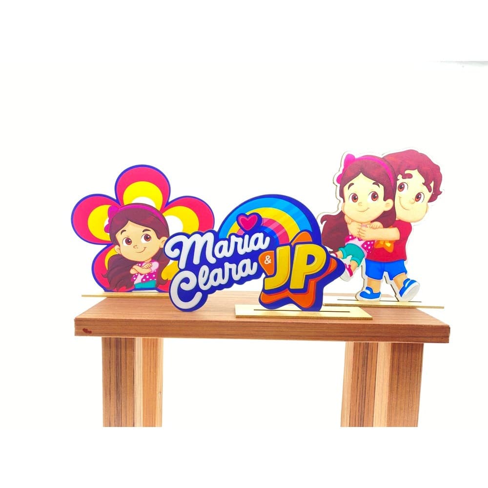 Display de Mesa Kit 3 Peças Para Festa Maria Clara e JP MD