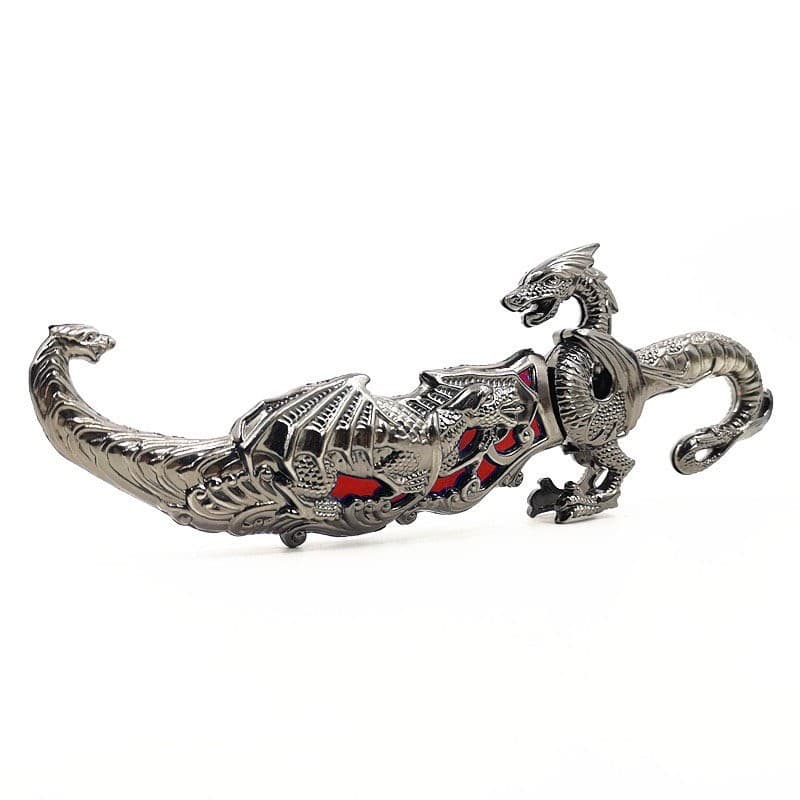 Faca Dragão Artesanal em Aço Inox 5 Polegadas cabo Zamac afiada