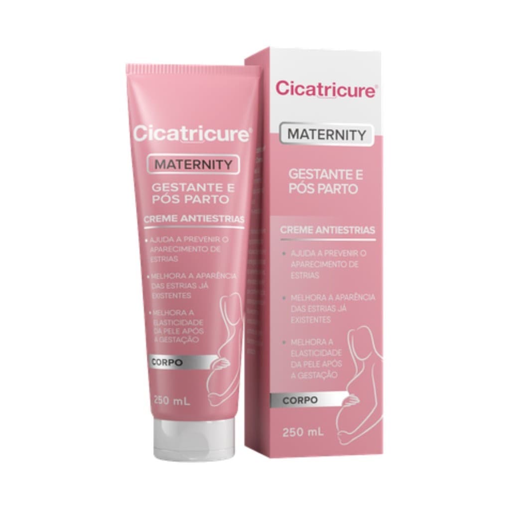 (FULL)CICATRICURE CREME ANTIESTRIAS MATERNITY GESTANTE E POS PARTO 250G
