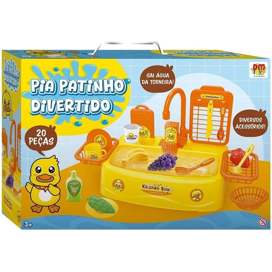 PIA PATINHO DIVERTIDO A PILHA  - DM BRASIL