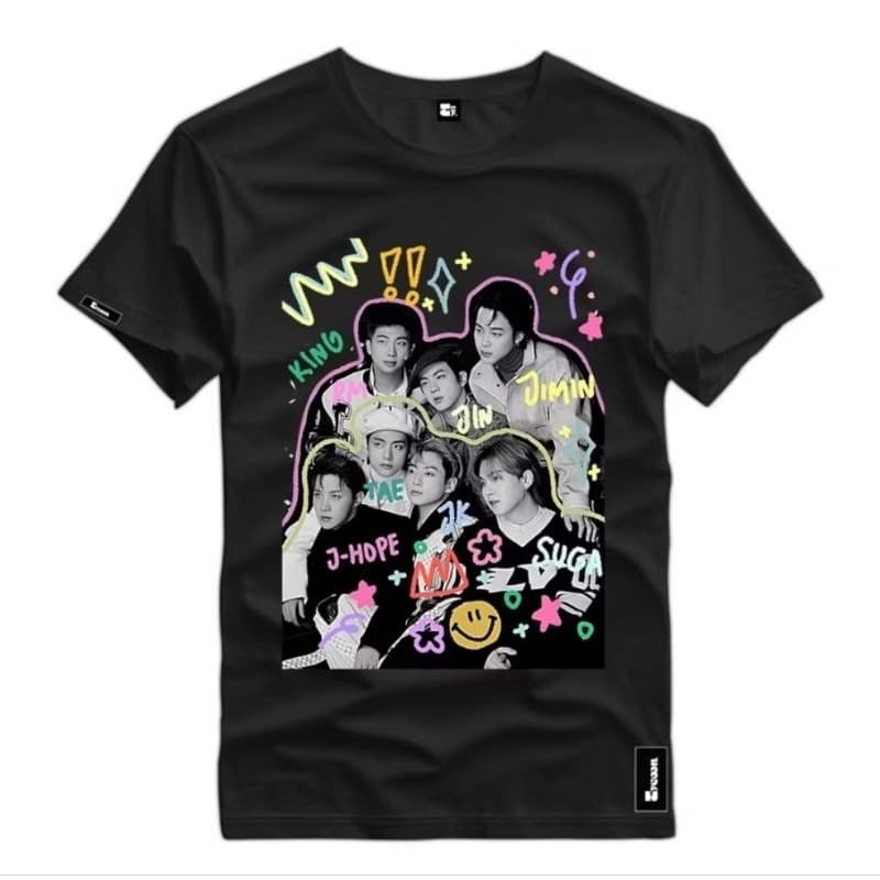 camiseta unissex bts fã club blusa bts T-shirt bts