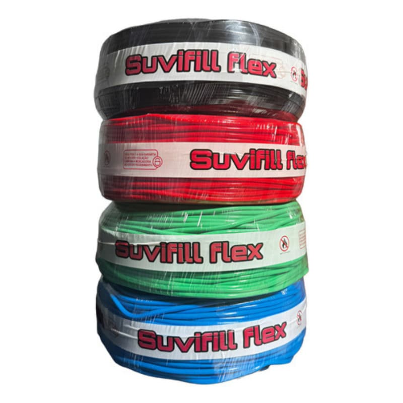 Fio Elétrico Cabo Flexível 2,5mm Rolo 100m Metros Antichamas