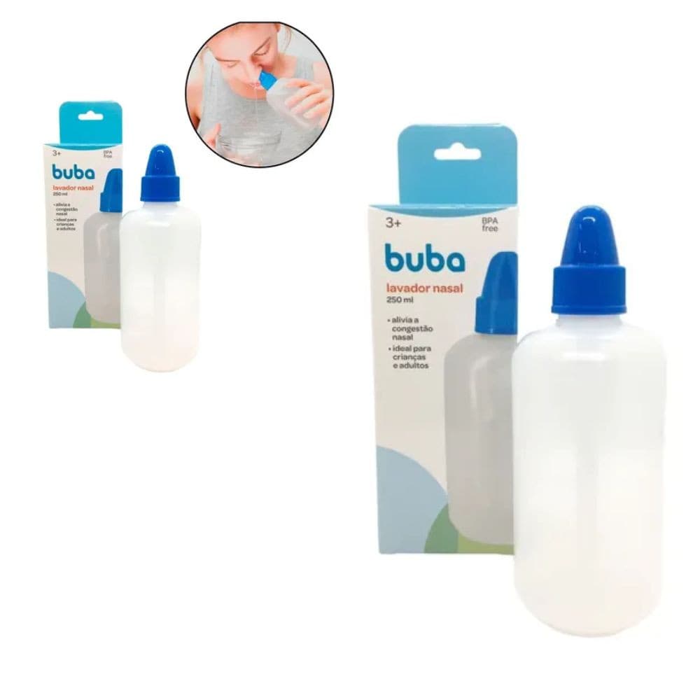 Lavador Nasal Infantil 250ml Garrafa Para Lavagem Nasal