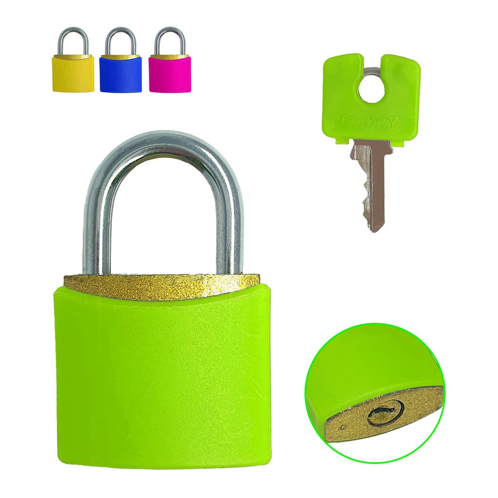 Cadeado 25mm Com 2 Chaves Anti Corrosão Haste de Aço Seguro