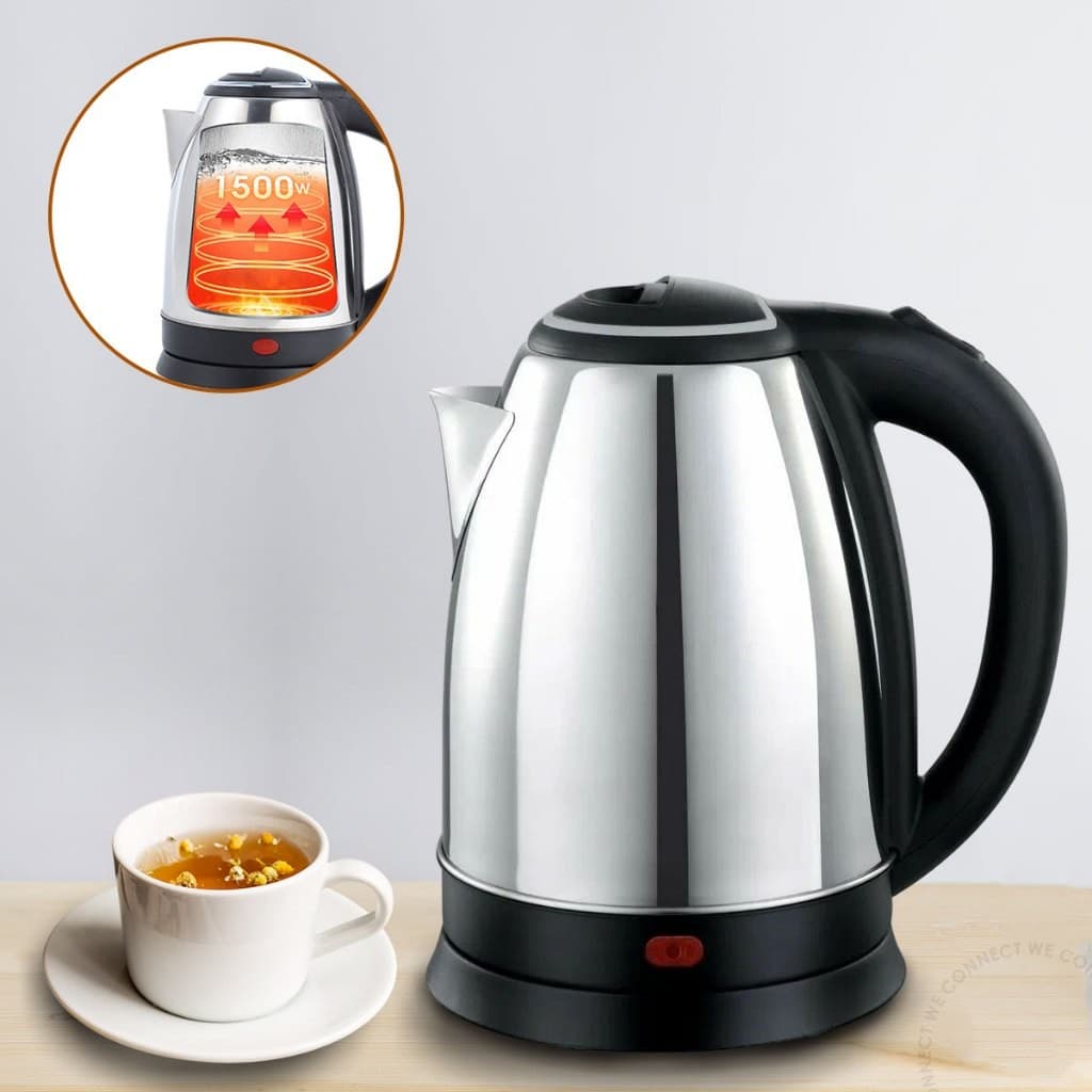 Chaleira Elétrica Inox 1,8L 110V Térmica Café Chá Água Quente Desligamento Automático Rápido