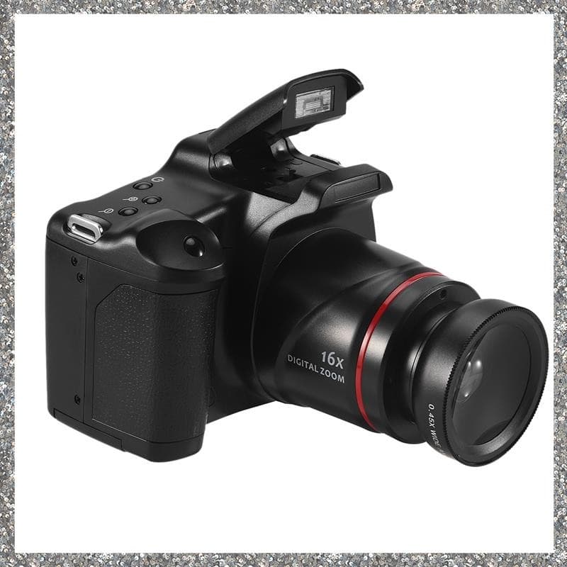 Câmera De Fotografia Profissional SLR Filmadora Digital Portátil 16X Zoom 16MP Saída HD Selfie