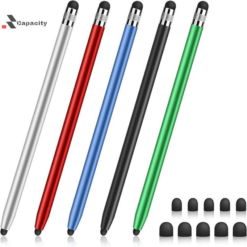 Capacidade De Alta Qualidade Universal Lápis Duplo Silicone Toque Tela Capacitiva Stylus Caneta Para Tablet Smartphone