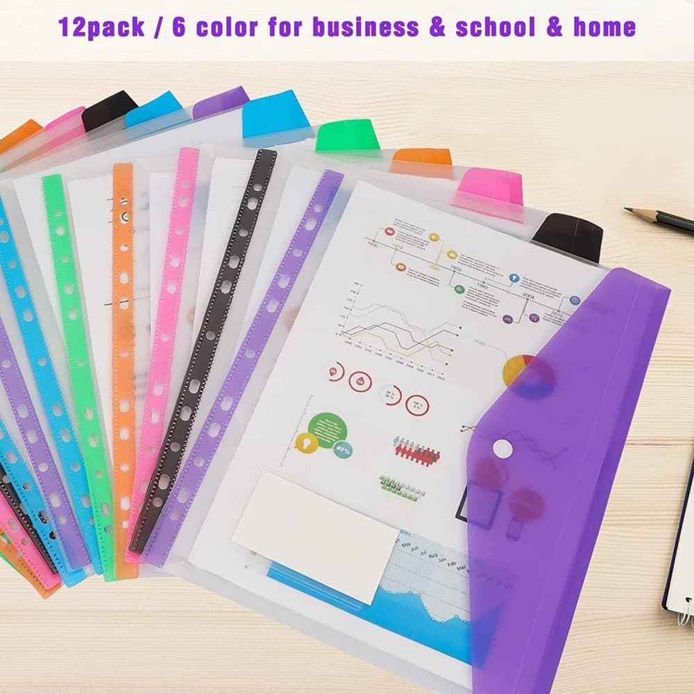 Bolsa De Armazenamento De Arquivos Dados De Pressão De Grande Capacidade A4 Proteção De Arquivo De Folhas Soltas De 11 F