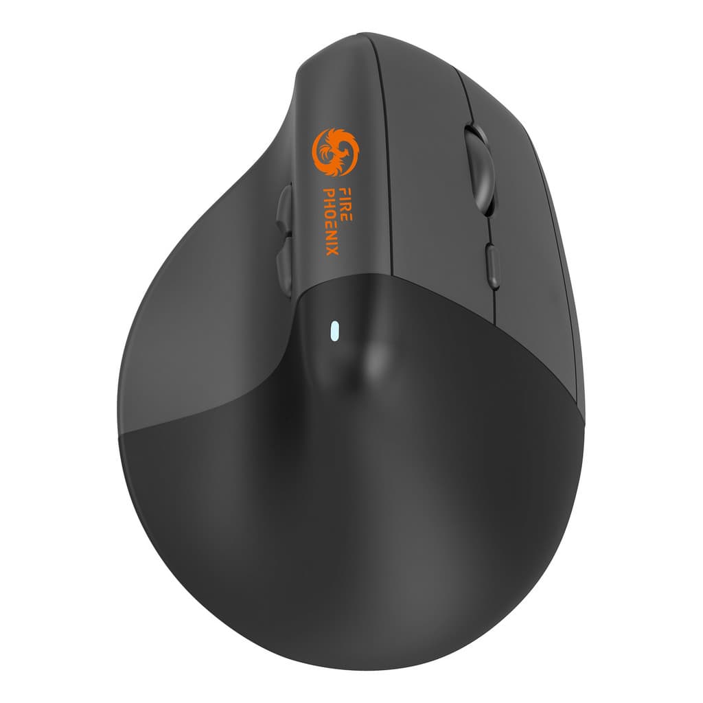 Mouse Bluetooth Sem Fio Wireless Vertical Ergonomico 2.4GHz Recarregavel Fire Phoenix D-m4
