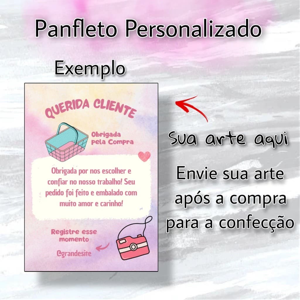 Panfletos Personalizado Com Sua Arte - 10x14 Cm Flyer/ Mimo para Cliente / Sua Arte aqui