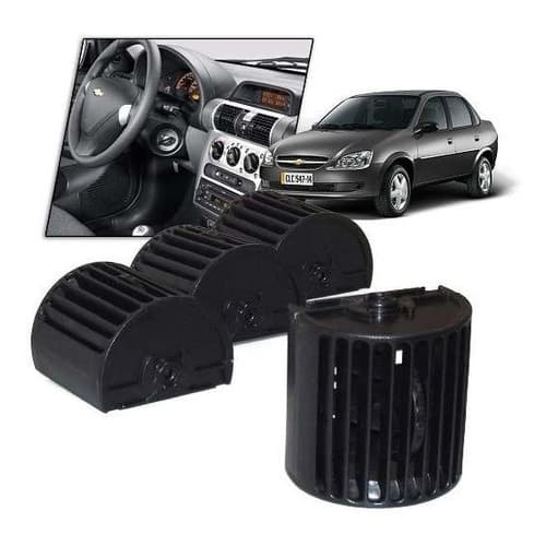 Kit Grade Difusor Ar Corsa Classic 94 A 2011 2012 2013 Preto