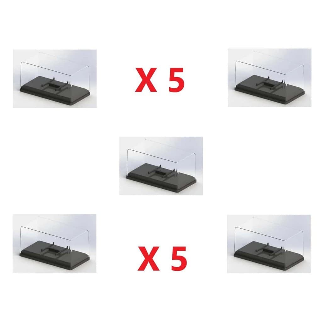 King of Boxes Expositor - Individual Base Preta 5 Unidades