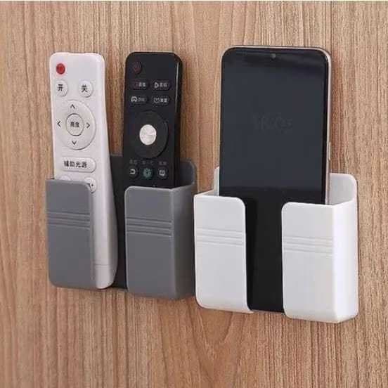 Kit Suporte Para Celular Adesivo Fixação Parede Porta Objetos Multiuso Controle Plastico Organizador