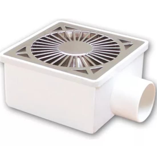 Ralo Sifonado Quadrado PVC Cromado REF: 1341 -GRAP