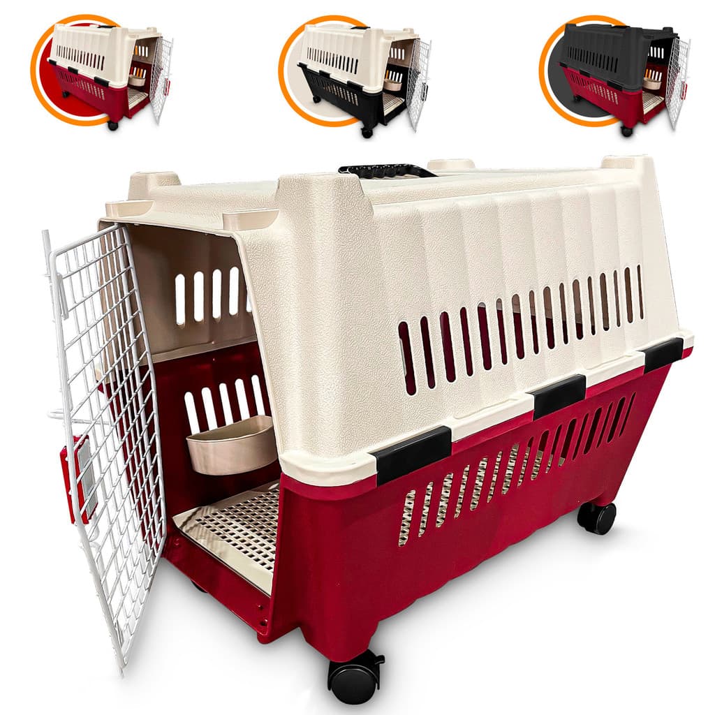 Caixa De Transporte Para Cachorro Com Rodinhas Resitente N°4