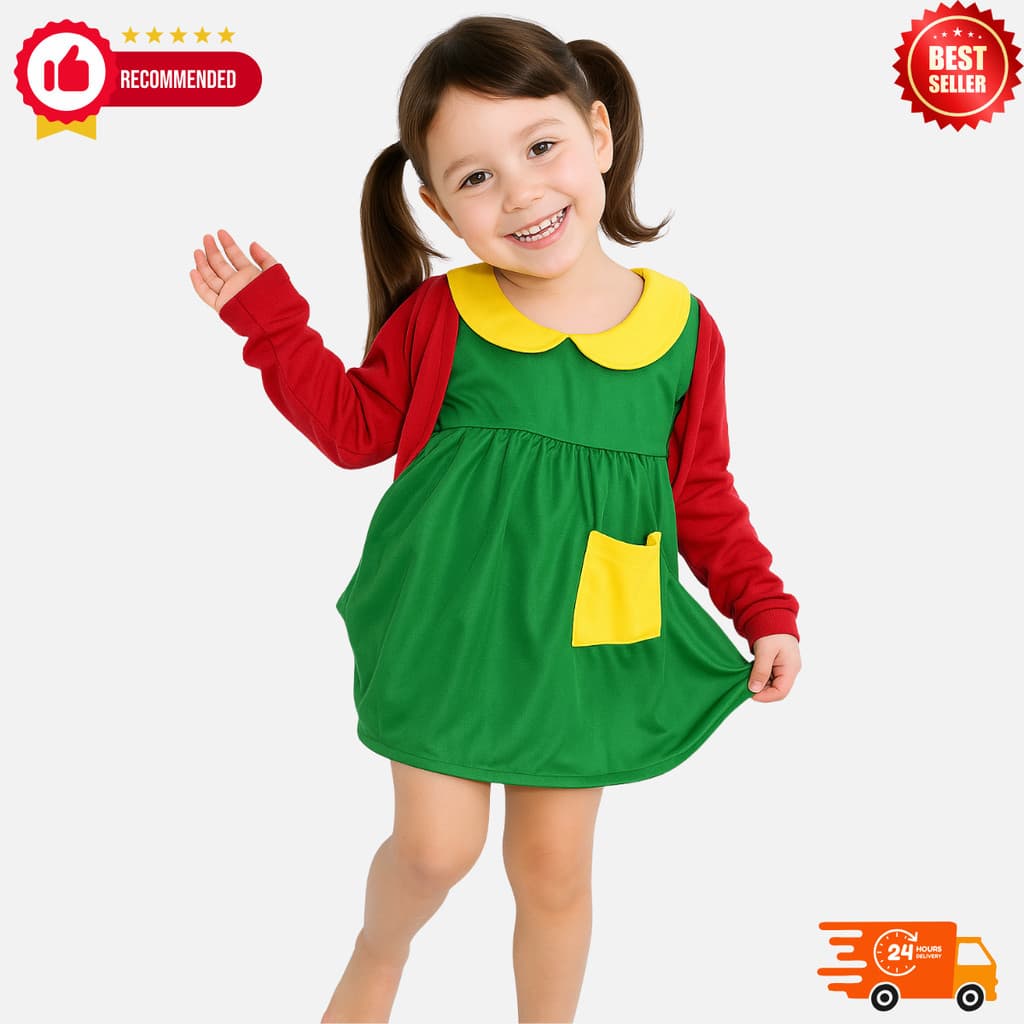 Fantasia Chiquinha Turma Do Chaves Infantil - Envio Rapido