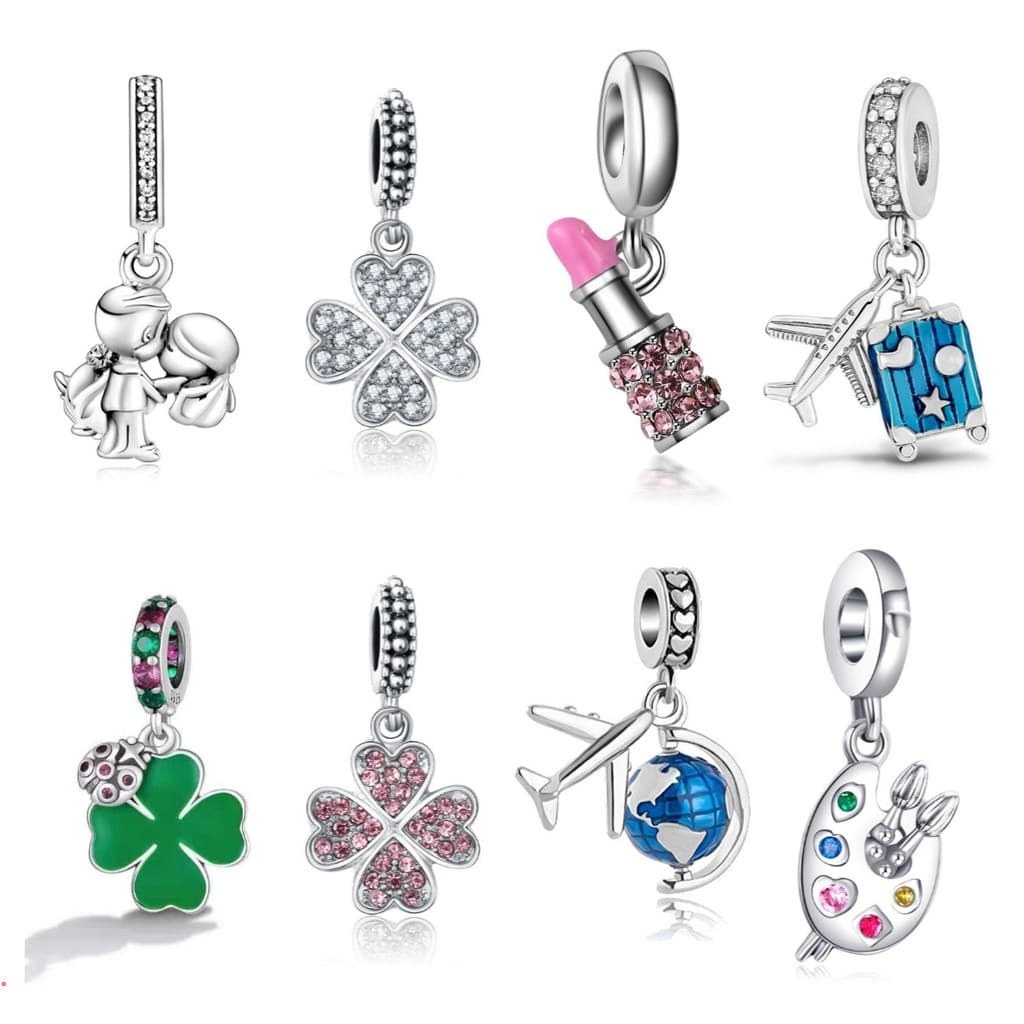 Berloques de Prata 925 Charms Balões Aviões Café Charme Clássicos Acessórios