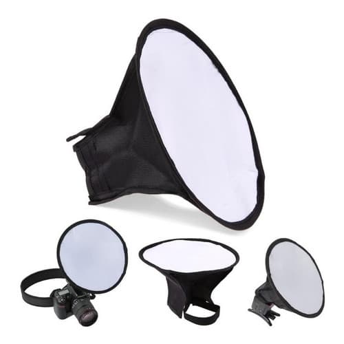 Mini Difusor De Flash Circular Softbox 20cm Dobrável + Bolsa