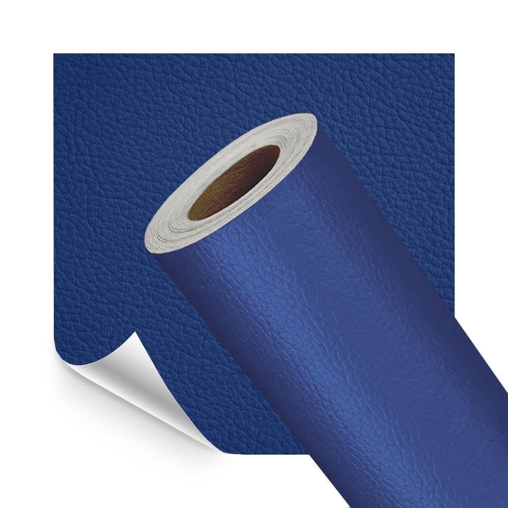 Revestimento ou Reparo Adesivo para Couro Sintético Azul Royal 50x137cm