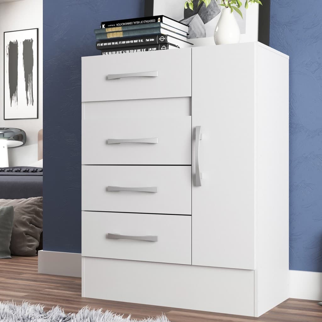 Cômoda Sapateira Grande Duquesa 4 Gavetas 1 Porta - Direto Sim