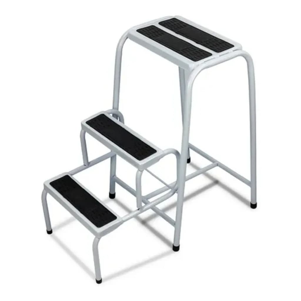 Escada Banqueta 3 Degraus Antiderrapante Escadinha Banco Dobrável Pequena