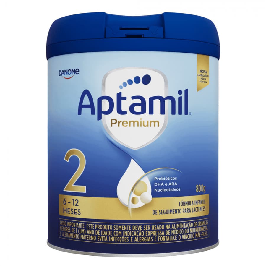 Fórmula Infantil Aptamil Premium 2 6 Meses+ Danone – Nutrição Completa para o Crescimento do Seu Bebê