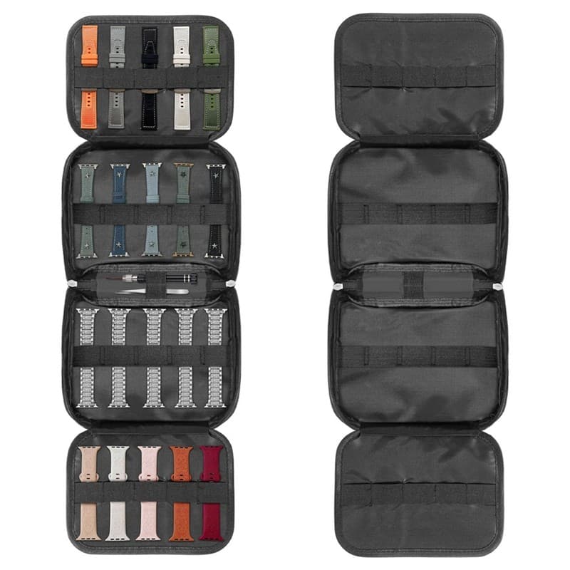 20 Pulseiras De Relógio Organizador Durável Titular Armazenamento Maleta De Transporte Para A Maioria Dos Tamanhos De
