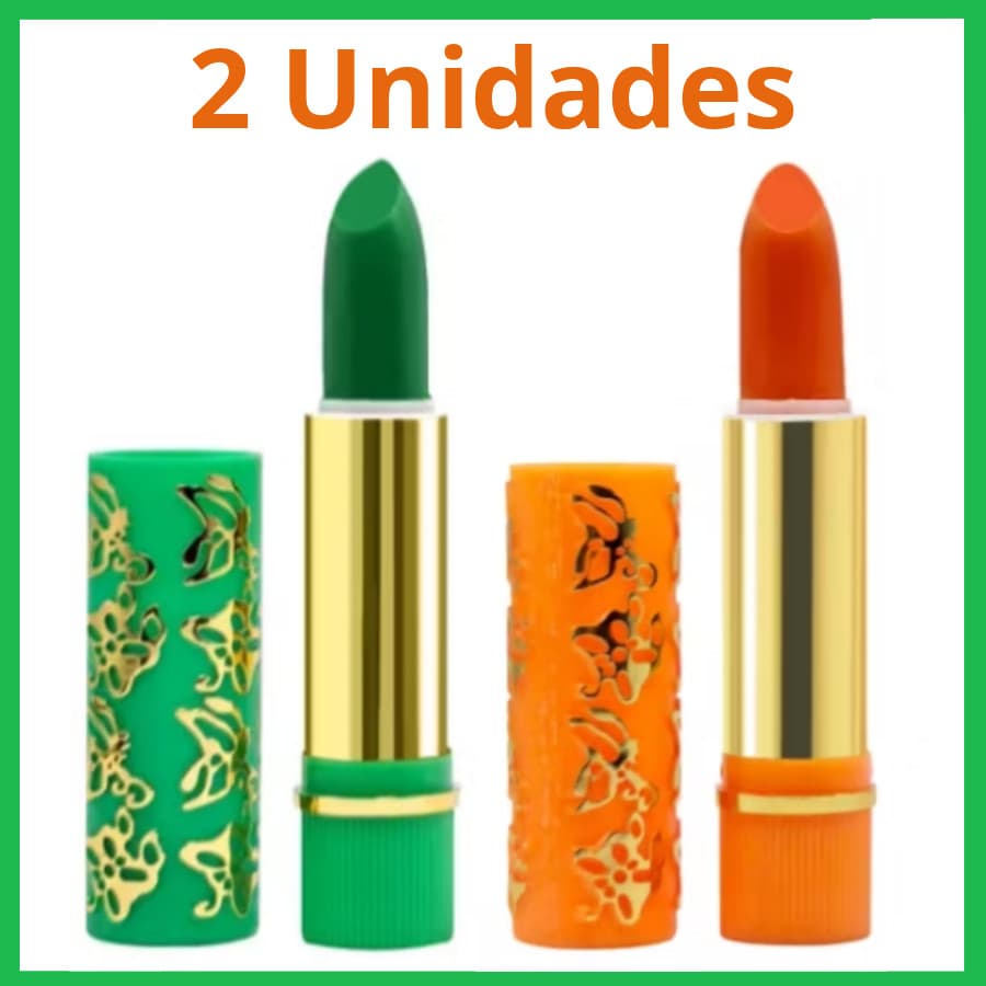 Dupla De Batom Mágico Dá Vovó Coloridos 24 horas - Vivai ou Lua Neve - *Sem Parabenos*