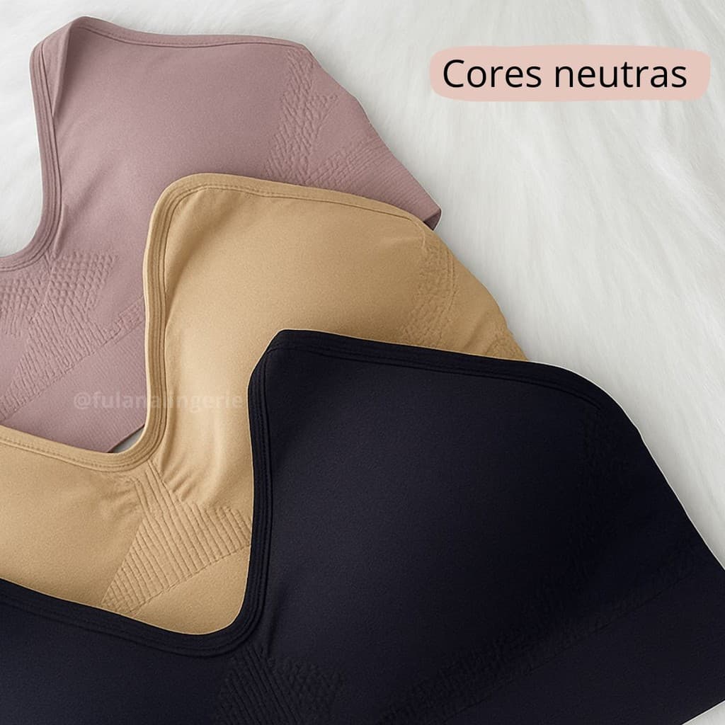 Sutiã Com Alcinha Alta Sustentação Com Bojo Removível Conforto - Sutia Import