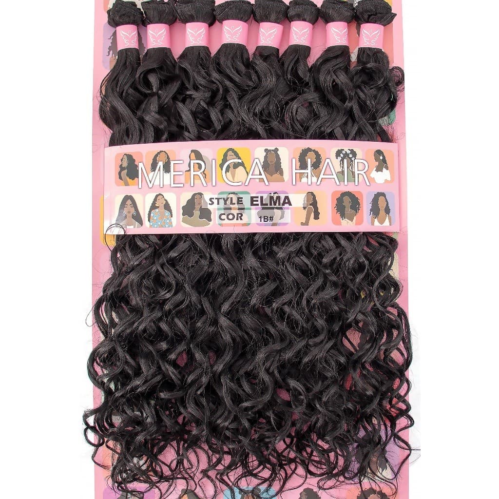 Cabelo 100% Orgânico Cacheado - Elma - Merica Hair - Super Star - 1pct