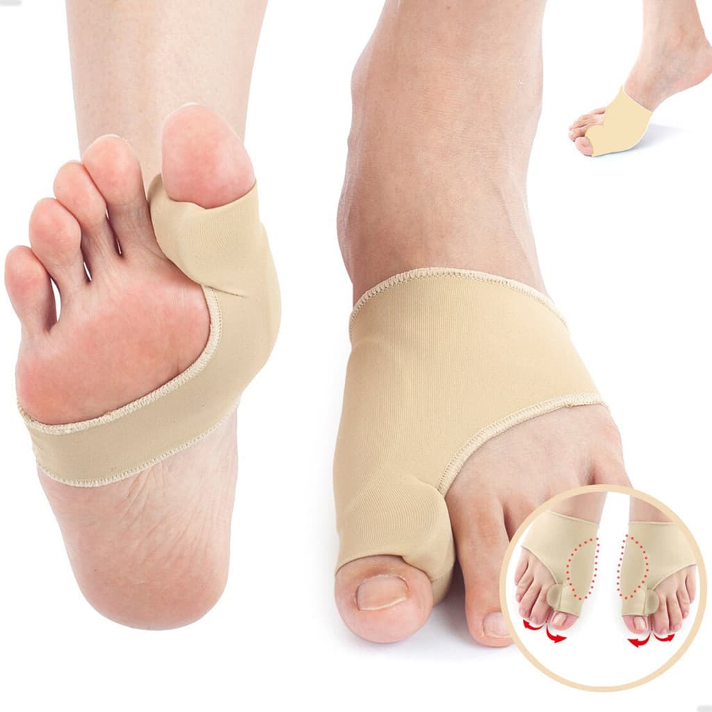 Kit Pares Meia Protetor Joanete Ergonômico Gel Silicone Corforto Dos Pés