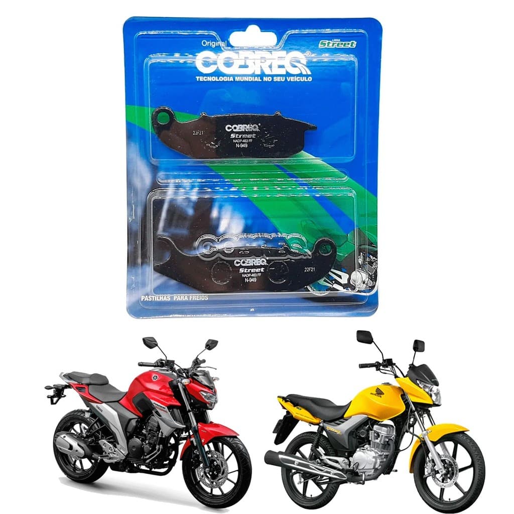 Pastilha Freio Dianteira Fazer 250 Abs 2018/2025 titan 150 2009/14