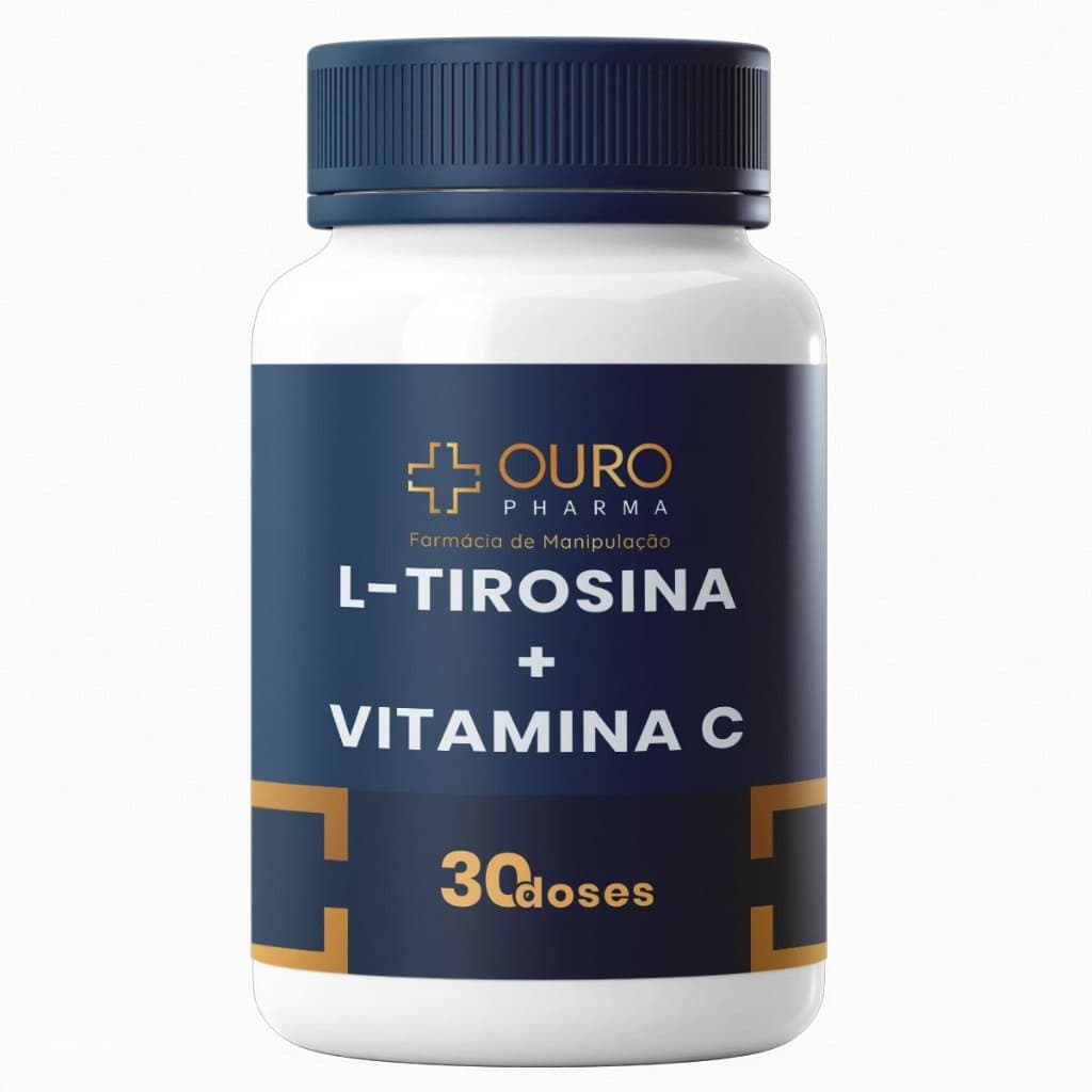 Vitamina C 250mg + L Tirosina 150mg 30 ou 60 Doses