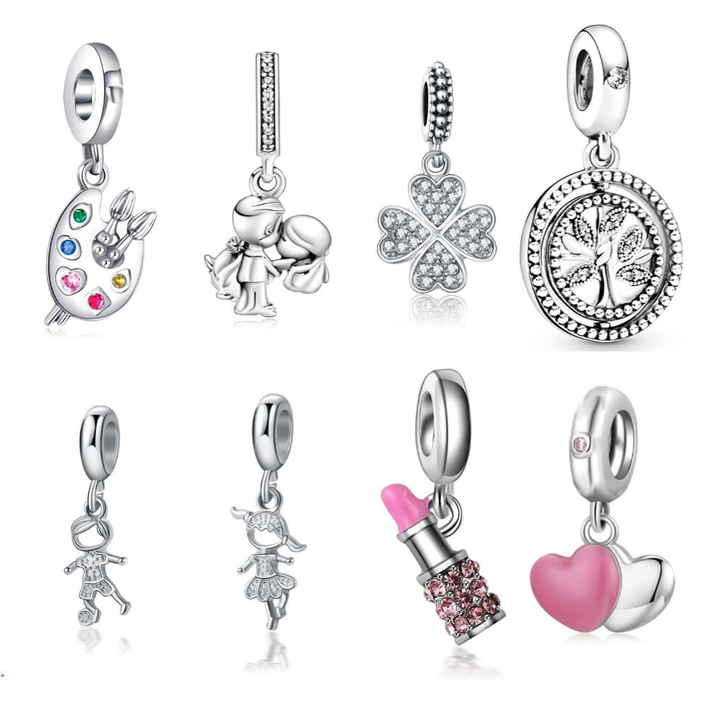 Berloques de Prata 925 Charms Balões Aviões Café Charme Clássicos Acessórios