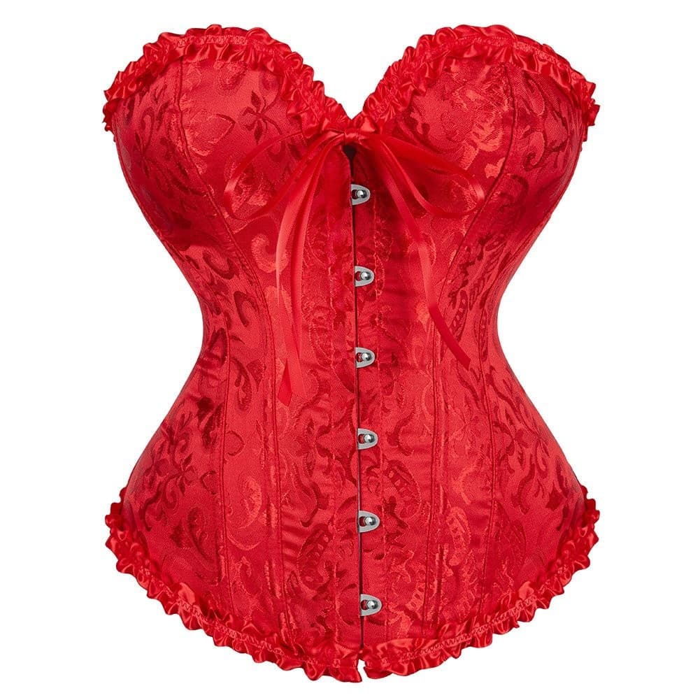 Espartilho Feminino Floral Corpete Mulletes Renascentista Vintage Bustier Top Traje Halloween