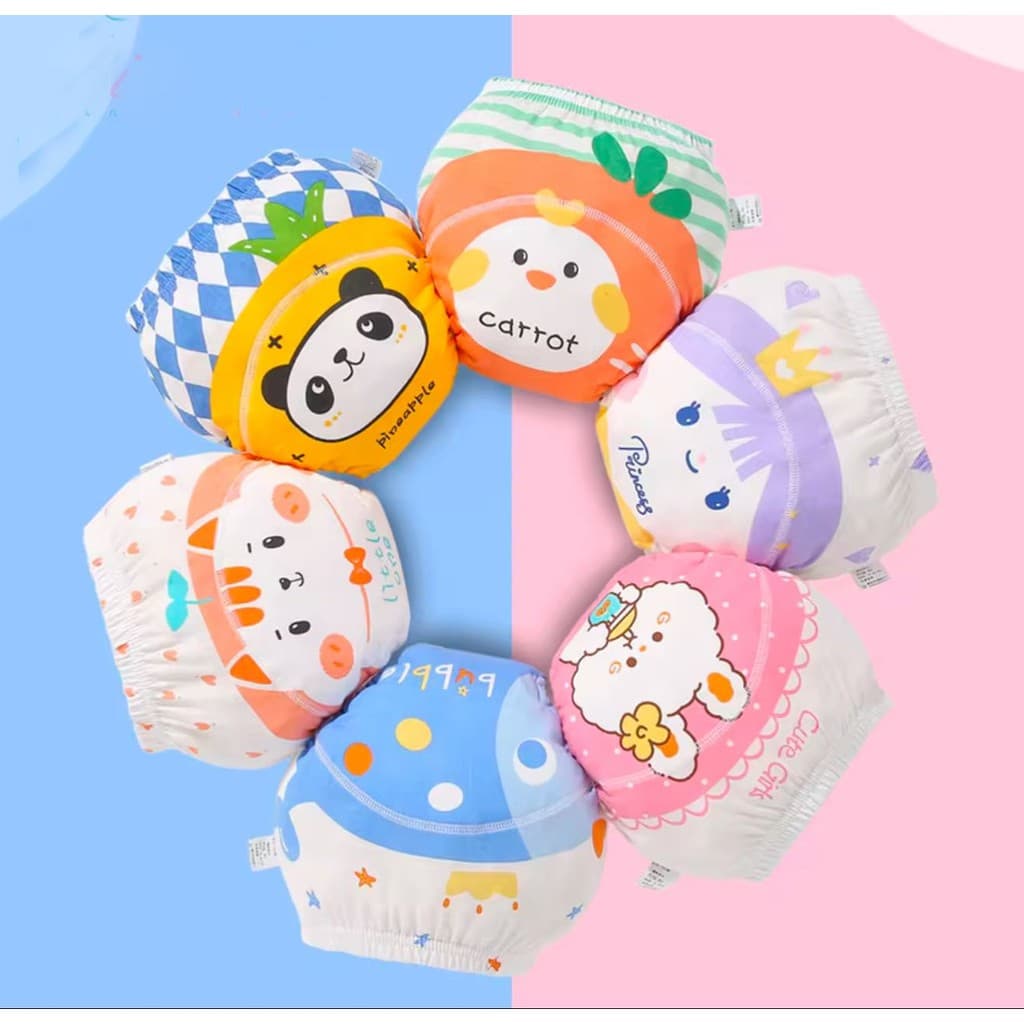 Cueca De Treinamento Para Bebê Desfralde Infantil Reutilizável Absorvente Impermeável Transição Com Segurança