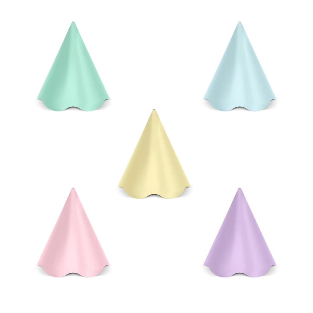 Chapéu de Aniversário com Cordinha | Cores Candy ou Pastel