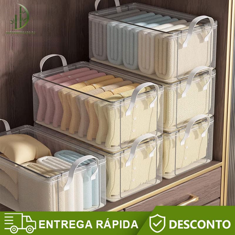 Caixa De Armazenamento De Roupas Arrumados Grade Para Íntimas E Calças