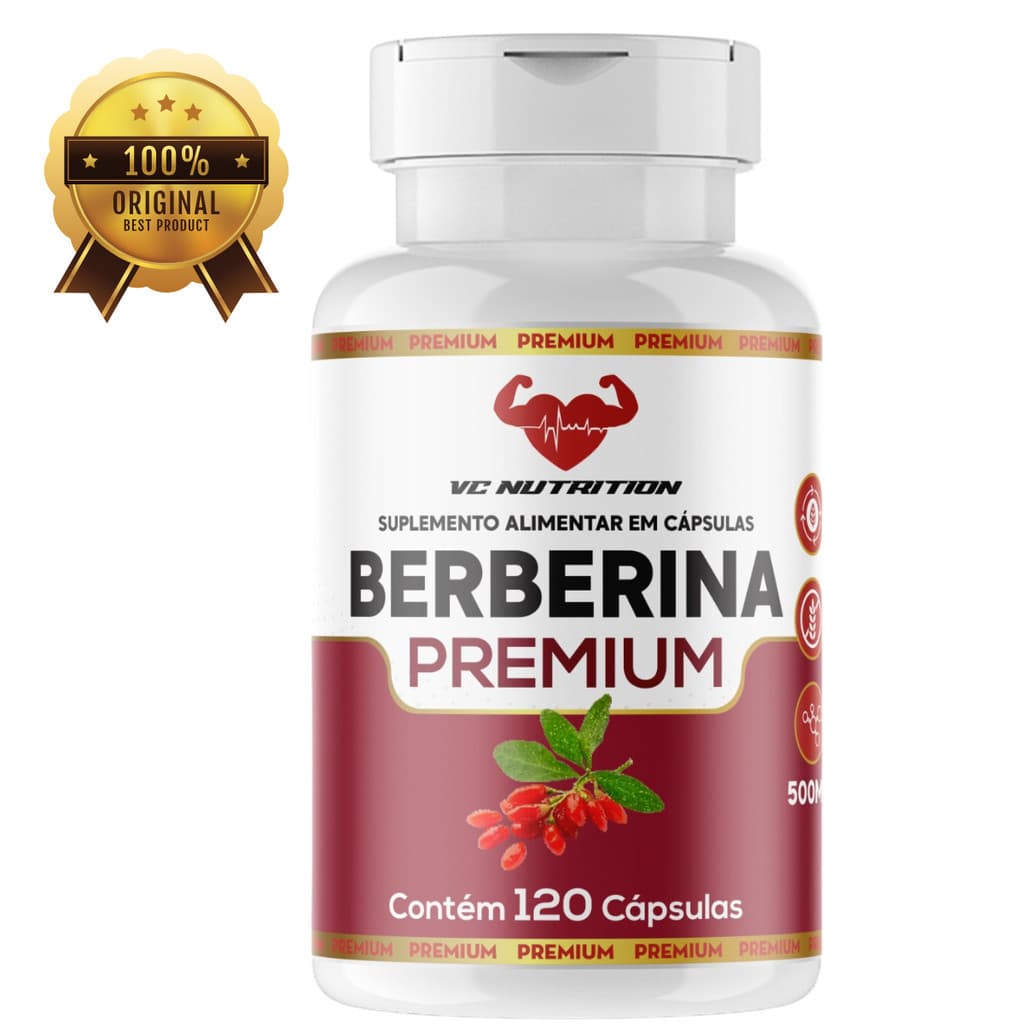 Berberina 120 capsulas 500mg original