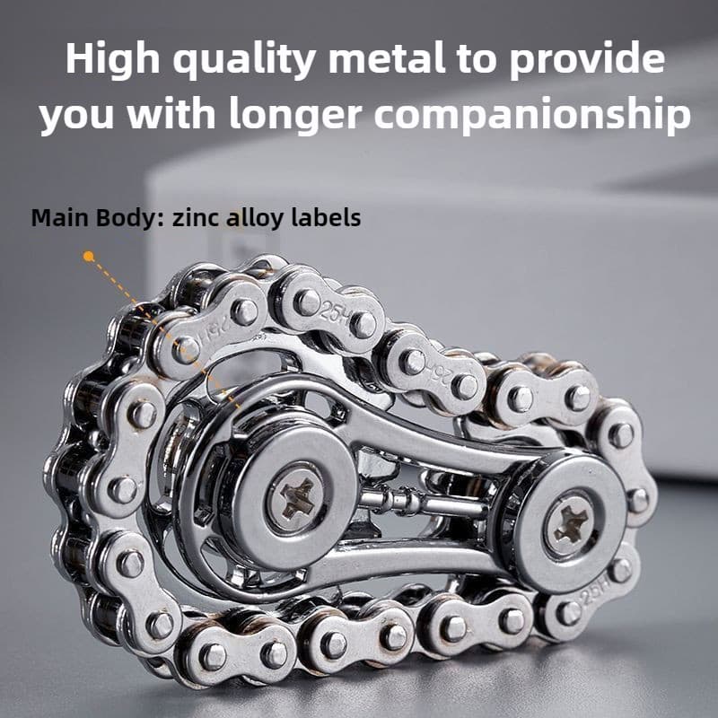 Preferido Spinner Antistress Ansiedade Fingertip Gyro 6cm Prata Roda Dentada Fidget